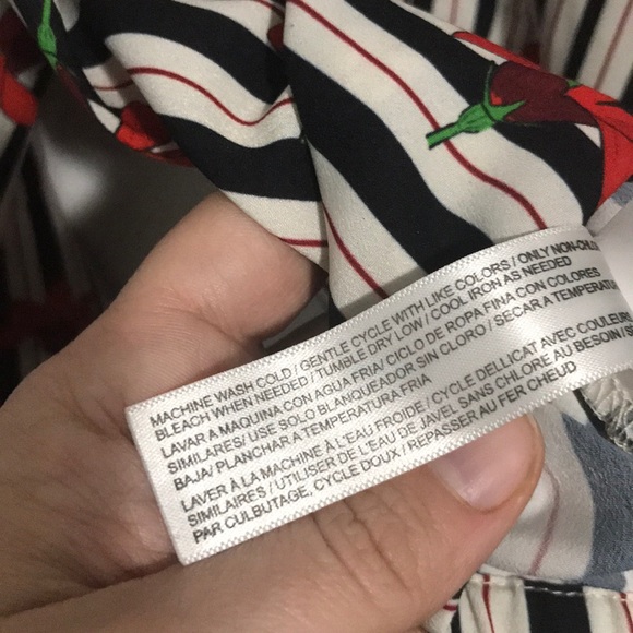 Eloquii Floral/Striped Top with Bell Sleeves - Picture 8 of 8